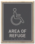 Area of Refuge Sign - ISA Symbol