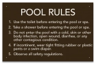 Arizona Pool and Spa Rules Sign