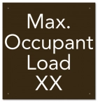 California Pool Capacity Sign