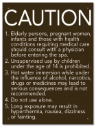 California Spa Rules Sign