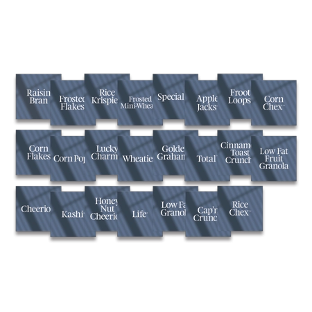 Cereal Labels - Set of 23