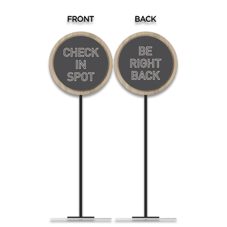 Check In - General Information Sign