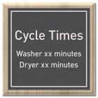 Cycle Times Sign