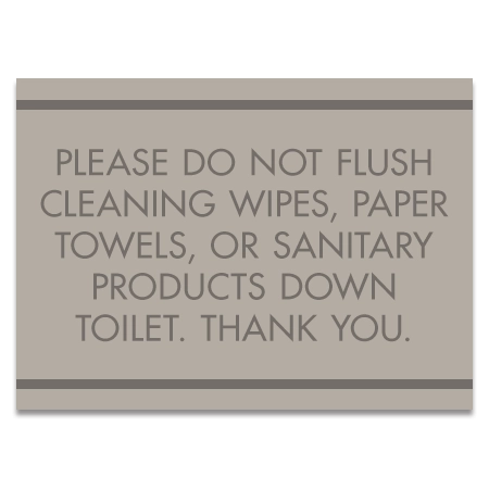 Decal: Do Not Flush - 10 Pack