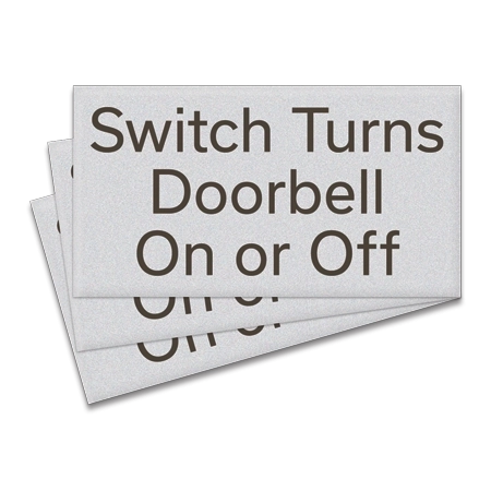 Doorbell Switch Sign - 3 Pack