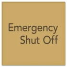 Emergency Shut Off Sign