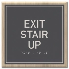 "Exit Stair Up" Egress Sign - CA Compliant