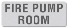 Fire Pump Room Label