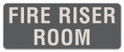 Fire Riser Room Label