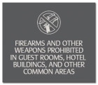Firearms and Other Weapons Prohibited - FL Compliant - Acrylic Version