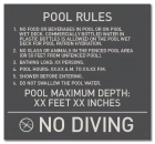 Florida Pool Rules Sign