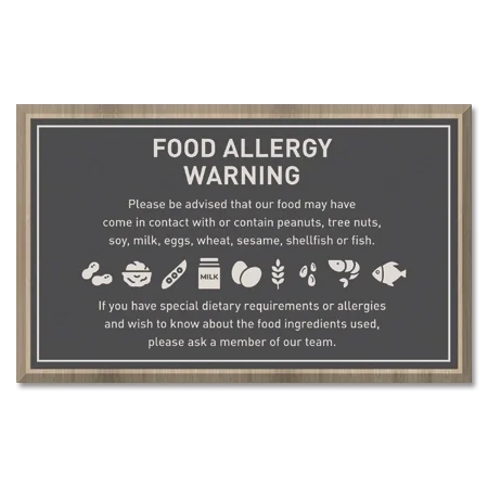 Food Allergy Warning Sign