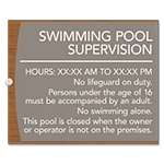 Front Desk Pool Supervision Sign - NJ Compliant