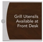 Grill Utensils Available at Front Desk