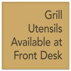 Grill Utensils Available Sign - Exterior Use
