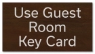Guest Room Key Card Sign