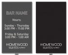 Homewood Suites Real Wood A-frame Sidewalk Sign