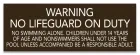 Indiana No Lifeguard on Duty Sign