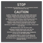 Jefferson County, Alabama Spa Rules Sign