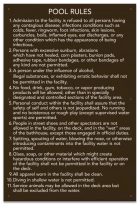 Kentucky Pool Rules Sign