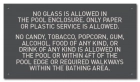 Maricopa County, Arizona Pool Policy Sign