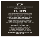 Mobile County, Alabama Pool Safety Rules Sign