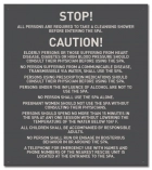 Mobile County, Alabama Spa Rules Sign