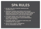 Montgomery County, Alabama Spa Rules Sign