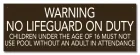 Nebraska No Lifeguard Sign