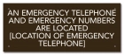 Nevada Emergency Phone Location Sign