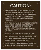 Nevada Spa Rules Sign