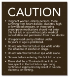New Jersey Hot Tub Spa Caution Sign