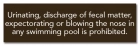 New York Pool Pollution Prohibited Sign