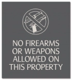 No Firearms or Weapons Allowed - Celtec Version