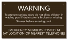 North Carolina Wading Pool Rules Sign