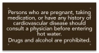 Oklahoma Spa Warning Sign