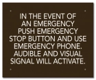 Ontario Canada Emergency Stop Button Sign