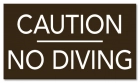 Ontario Canada No Diving Sign