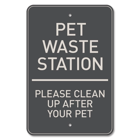 Pet Waste Station Sign