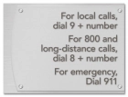 Phone Numbers Sign