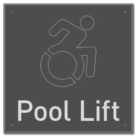 Pool Lift Sign w/Dynamic ISA Symbol