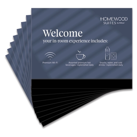 Premium Experience Welcome Sign w/ Icons - 8 Pack