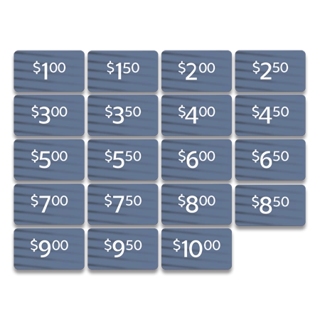 Price Magnets Multi Pack - 5 Sets of 19
