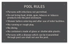 South Dakota Pool Rules Sign