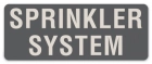 Sprinkler System Label