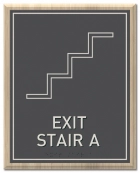 Stairway Exit Sign - DC Compliant