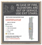 Standard Elevator Evacuation Plans - CA Compliant