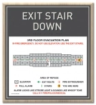 Standard Stairway Evacuation Plans - CA Compliant