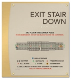 Standard Stairway Evacuation Plans - CA Compliant