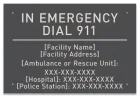 State Pool Sign - Emergency Information